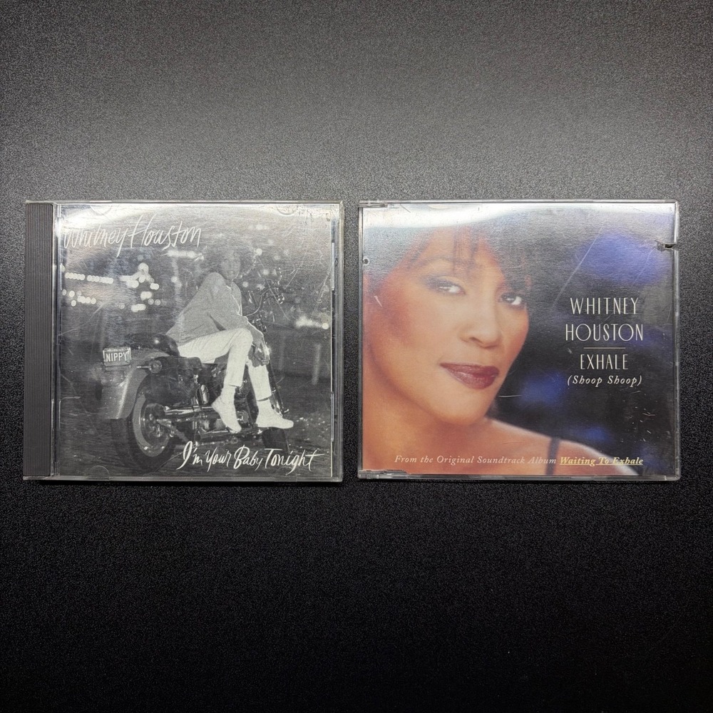 Lot of 2 CD's Whitney Houston I'm Your Baby Tonight, and exhale (shoop shoop)